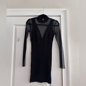 Zara Womens Black Mesh dress Never worn
